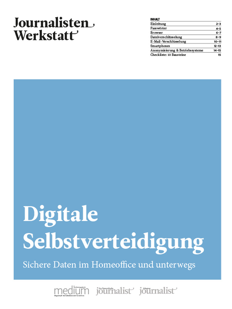 Cover der Beilage "Digitale Selbstverteidigung" von Stefan Mey, Oberauer-Verlag